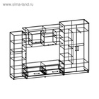 УЦЕНКА Гостиная Марта-12, 1920х2400х440, Венге/Дуб молочный - Фото 2