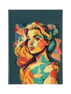 УЦЕНКА Колледж-тетрадь тв обл А4 120 л кл Calligrata TOP, Девушка. Арт, мат/лам, ВЫБ ЛАК - Фото 2