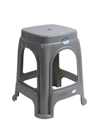 УЦЕНКА Табурет пластиковый 28х28х46 см, серый - Фото 2