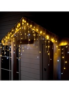 УЦЕНКА Гирлянда «Бахрома» 3×0.9 м, IP44, УМС, белая нить, 160 LED, мерцание белым, 220 В, свечение тёплое белое - Фото 6