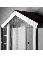 УЦЕНКА Гирлянда «Бахрома» 3×0.9 м, IP44, УМС, белая нить, 160 LED, мерцание белым, 220 В, свечение тёплое белое - Фото 7