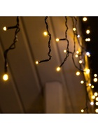 УЦЕНКА Гирлянда «Бахрома» 3×0.9 м, IP44, УМС, тёмная нить, 160 LED, мерцание белым, 220 В, свечение тёплое белое - Фото 8