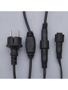 УЦЕНКА Гирлянда «Бахрома» 3×0.9 м, IP44, УМС, тёмная нить, 160 LED, мерцание белым, 220 В, свечение тёплое белое - Фото 9