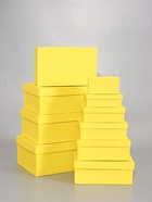 Набор подарочных коробок 10 в 1, прямоугольная, жёлтая, 30×19×12 - 12×6.5×4 см - Фото 2