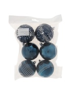 УЦЕНКА Набор ёлочных шаров d=8 см, 6 шт. «Джейн холод» синий - Фото 2