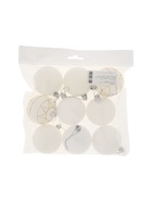 УЦЕНКА Набор ёлочных шаров d=6 см, 9 шт. «Галактика», белый - Фото 2