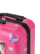 УЦЕНКА Чемодан дет. Котик 20", 35*20*40, отд. на молнии, код.замок, 4 колеса, розовый - Фото 11