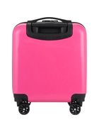 УЦЕНКА Чемодан дет. Котик 20", 35*20*40, отд. на молнии, код.замок, 4 колеса, розовый - Фото 3