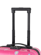 УЦЕНКА Чемодан дет. Котик 20", 35*20*40, отд. на молнии, код.замок, 4 колеса, розовый - Фото 5