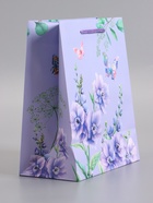 Пакет подарочный ламинированный «Цветочная радость», 18×22.3×10 см - Фото 4