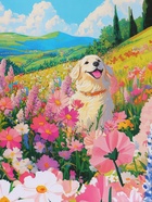 Пакет подарочный ламинированный «Поле цветов», 18×22.3×10 см - Фото 3