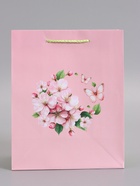 Пакет подарочный ламинированный «Цветочная бабочка», 18×22.3×10 см - Фото 2