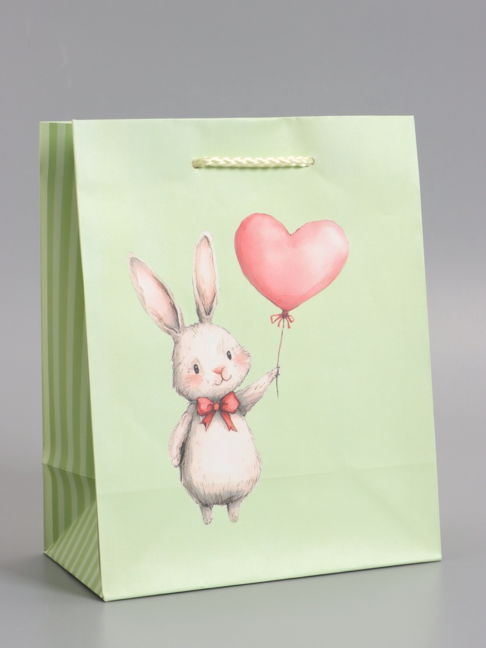 Пакет подарочный ламинированный «Милый ушки», 18×22.3×10 см - Фото 1