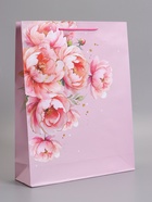 Пакет подарочный ламинированный «Любовь», 33×42.5×10 см  (артикул 10978101)  большой выбор товаров оптом и в розницу по низким ценам с доставкой