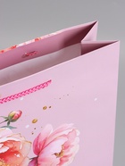 Пакет подарочный ламинированный «Любовь», 33×42.5×10 см  (артикул 10978101)  большой выбор товаров оптом и в розницу по низким ценам с доставкой