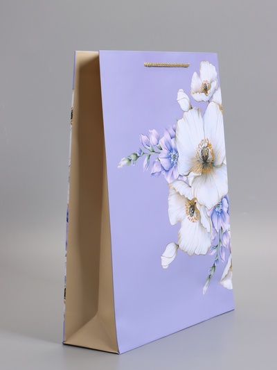 Пакет подарочный ламинированный «Счастье», 33×42.5×10 см