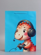 Пакет подарочный ламинированный «Маленький динозаврик», 33×42.5×10 см  (артикул 10978104)  большой выбор товаров оптом и в розницу по низким ценам с доставкой