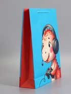 Пакет подарочный ламинированный «Маленький динозаврик», 33×42.5×10 см  (артикул 10978104)  большой выбор товаров оптом и в розницу по низким ценам с доставкой