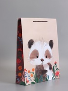 Пакет подарочный ламинированный «Весёлый енотик», 33×42.5×10 см  (артикул 10978105)  большой выбор товаров оптом и в розницу по низким ценам с доставкой