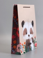 Пакет подарочный ламинированный «Весёлый енотик», 33×42.5×10 см  (артикул 10978105)  большой выбор товаров оптом и в розницу по низким ценам с доставкой