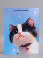 Пакет подарочный ламинированный «Мурлыка счастья», 33×42.5×10 см  (артикул 10978106)  большой выбор товаров оптом и в розницу по низким ценам с доставкой