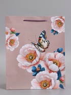 Пакет подарочный ламинированный «Бабочка», 26×12×32 см - Фото 2