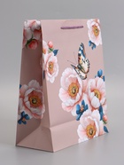 Пакет подарочный ламинированный «Бабочка», 26×12×32 см - Фото 4