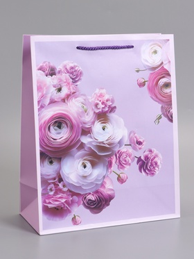 Пакет подарочный ламинированный «Самой красивой», 26×12×32 см