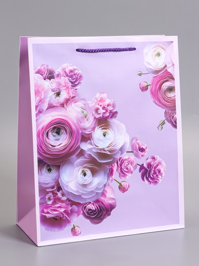 Пакет подарочный ламинированный «Самой красивой», 26×12×32 см