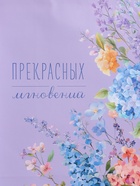 Пакет подарочный ламинированный «Прекрасных мгновений», 26×12×32 см - Фото 3