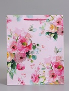 Пакет подарочный ламинированный «Комплимент», 26×12×32 см - Фото 2