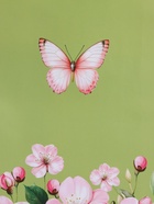 Пакет подарочный ламинированный «Цветы и бабочка», 26×12×32 см - Фото 3