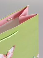 Пакет подарочный ламинированный «Цветы и бабочка», 26×12×32 см - Фото 5