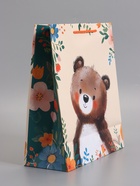 Пакет подарочный ламинированный «Мишка», 26×12×32 см - Фото 4