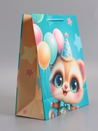 Пакет подарочный ламинированный «День Рождения», 26×12×32 см - Фото 4