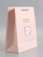 Пакет подарочный ламинированный «Пробовать счастье на вкус», 26×12×32 см - Фото 4