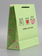 Пакет подарочный ламинированный «Обнимаю, целую, люблю», 26×12×32 см - Фото 4