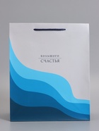 Пакет подарочный ламинированный «Большого счастья», 26×12×32 см - Фото 2