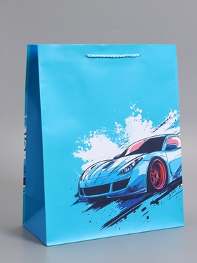 Пакет подарочный ламинированный «Чёткий акцент», 26×12×32 см