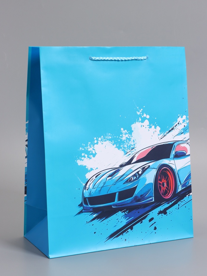 Пакет подарочный ламинированный «Чёткий акцент», 26×12×32 см - Фото 1