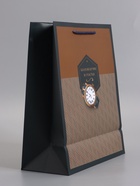 Пакет подарочный ламинированный «Сдержанный стиль», 26×12×32 см - Фото 4