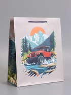 Пакет подарочный ламинированный «Путь сильных», 26×12×32 см - Фото 1