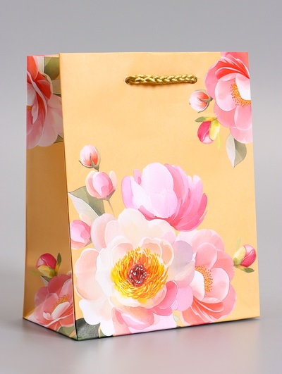 Пакет подарочный ламинированный «Душевная радость», 11.5×14.5×6.5 см