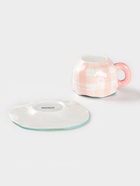 УЦЕНКА Чайная пара «Розовая клетка», 310 мл, ручная роспись, блюдце 16×1.5 см, кружка 12.5×9.5×7.5 см - Фото 5