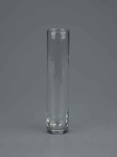 УЦЕНКА Ваза «Цилиндр» 23×5 см, 0.4 л прозрачная