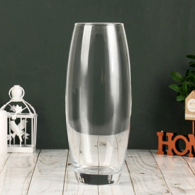 УЦЕНКА Ваза "Флора" d-7.5см; h=260мм прозрачная