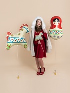 Воздушный шар фольгированный 32" «Матрёшка», русский узор  (артикул 10986591)  большой выбор товаров оптом и в розницу по низким ценам с доставкой