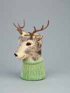 УЦЕНКА Ваза полистоун настольная "Олень в очках" 22х15х26 см - Фото 3