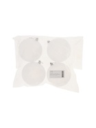 УЦЕНКА Набор ёлочных шаров d=10 см, 4 шт. «Туман», белый - Фото 3