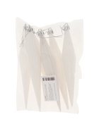 УЦЕНКА Украшение ёлочное "Сосулька острая в полоску" (набор 6 шт) 3х18 см, белый - Фото 4